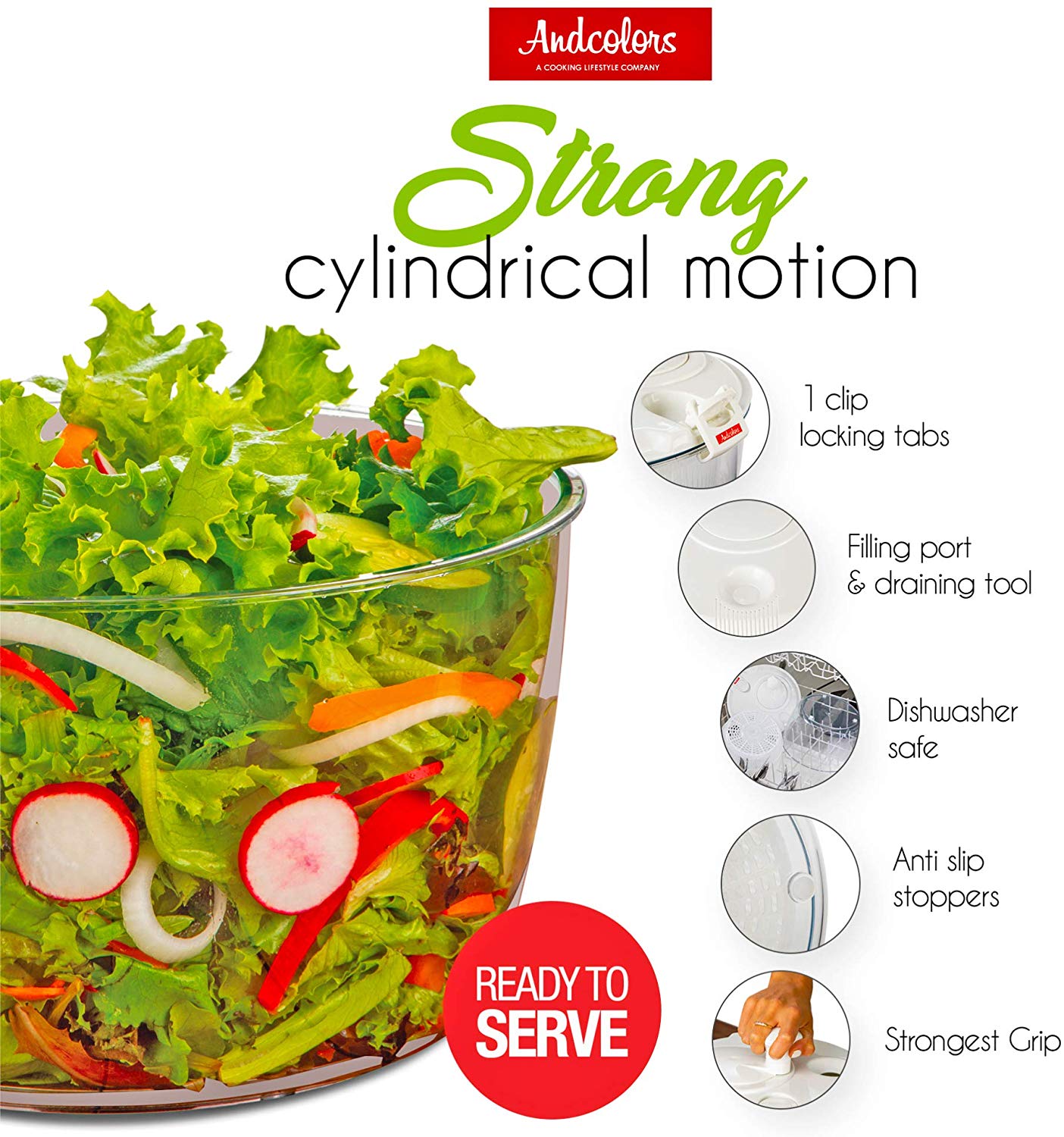 SMALL SALAD SPINNER AndColors Limited